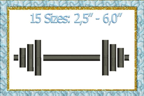 Barbell Machine Embroidery Design Review for Apparel Projects