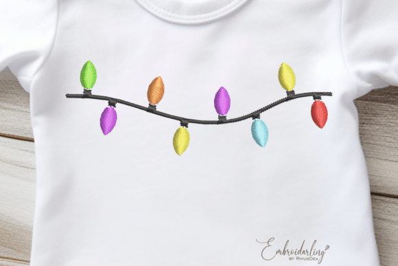Christmas Lights Embroidery Design Review for Business Use