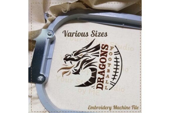 Dragon Football Embroidery Design Review: A Versatile Addition to Handmade Projects