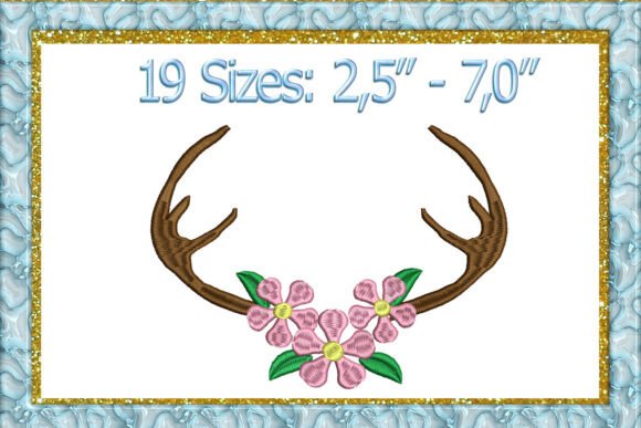 Floral Antler Embroidery Design Review