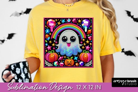 Halloween Ghost Faux Embroidery Patch Review for Small Business Merch