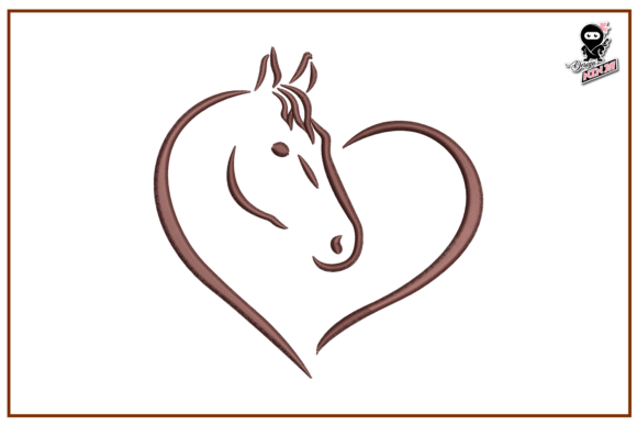 Horse Heart Embroidery, Barn Logo Design: A Seasonal Standout