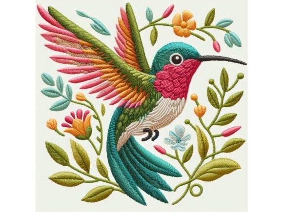 Hummingbird Embroidery Design Review for Seasonal Use