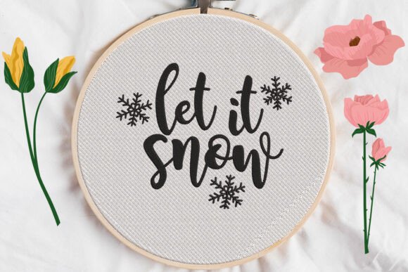 Let It Snow, Christmas Embroidery Design Review
