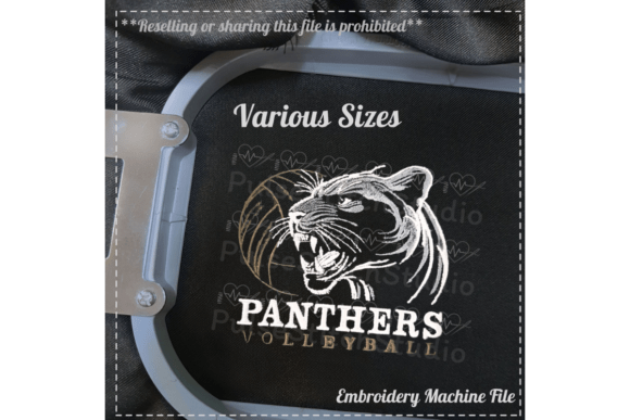Panther Volleyball Embroidery Design Review