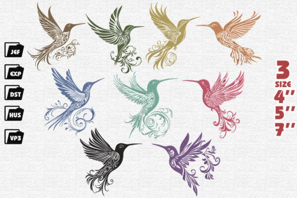 Set of 9 Hummingbird Majestic Embroidery Review